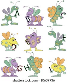 Alphabet Vector. Individually Grouped.
