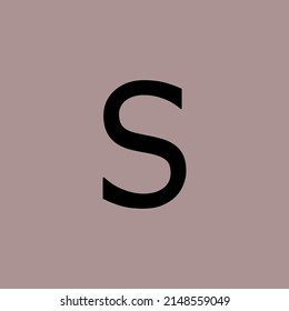 Alphabet vector of "S" with soft background.