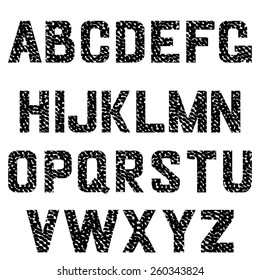 Alphabet vector set. English alphabet 