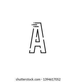 Alphabet vector template. Design for poster, banner or print. Design for your project.