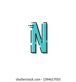 Alphabet vector template. Design for poster, banner or print. Design for your project.