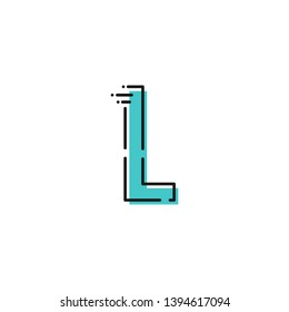 Alphabet vector template. Design for poster, banner or print. Design for your project.