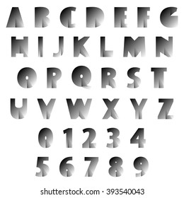 Alphabet Vector Typography Set Editable