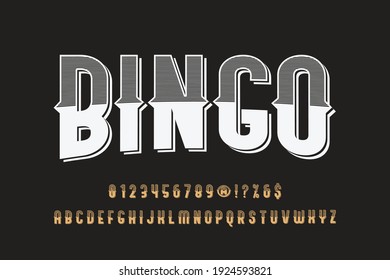 alphabet vintage font, typeface design, gray style background