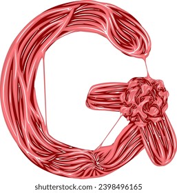 an alphabet with a virus bacteria theme