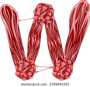an alphabet with a virus bacteria theme