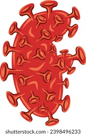 an alphabet with a virus bacteria theme