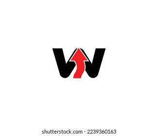 Alphabet-W-Design-Vektorvorlage