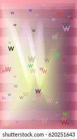 Alphabet W elements idea