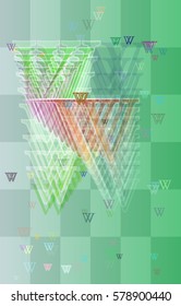 Alphabet W icon texture