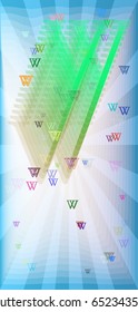 Alphabet W idea design