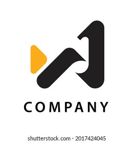 Alphabet W logo, suitable for companies, the logo is made simply and professionally