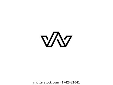 Alphabet W Logo Vector Design Stock Vector (Royalty Free) 1742421641 ...