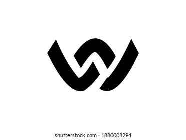 Alphabet W Logo, Vektordesign