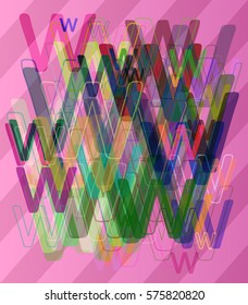 Alphabet W template elements