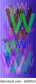 Alphabet W texture background