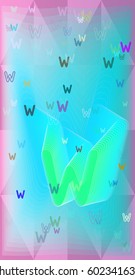 Alphabet W texture idea