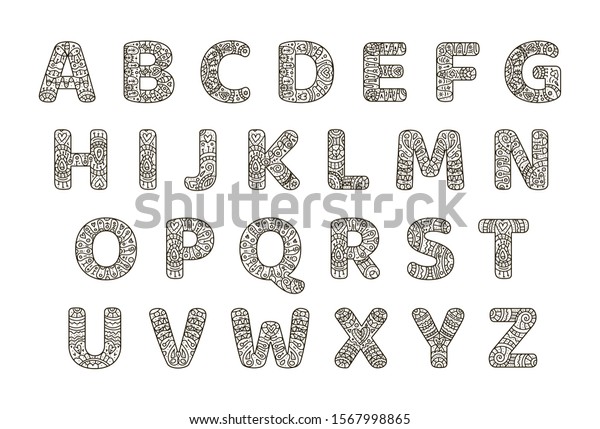 View Drawing Style Letters Background
