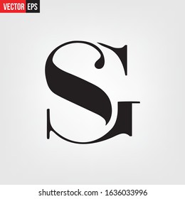 Alphabet Word SM Typography fonts regular vector illustration