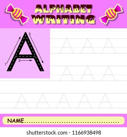 Alphabet writing A