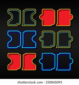 Alphabet written with puzzle - Letter J