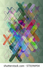 Alphabet X art pattern