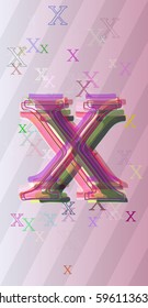 Alphabet X design art