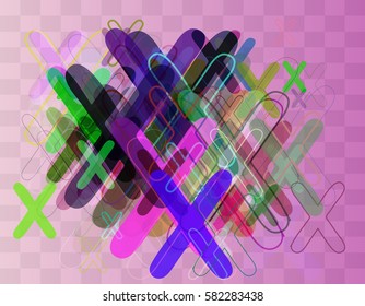 Alphabet X design texture