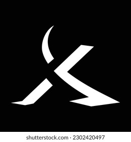 Plantilla de vector de diseño de logotipo inicial de letra de alfabeto X