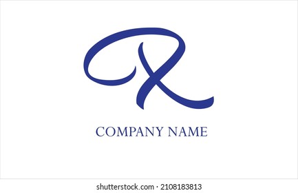 Alphabet X logo artistic or symbolic design abstract monogram text vector template