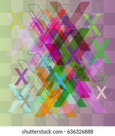Alphabet X texture idea