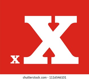 ALPHABET X VECTOR 
