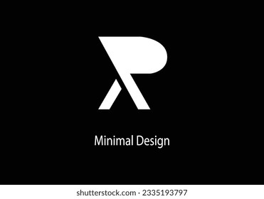 Alphabet XP, XP monogram, Art line, Vector logo design, Initial logo, 