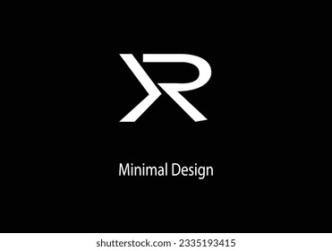 Alphabet XR, XR monogram, Art line, Vector logo design, Initial logo, 