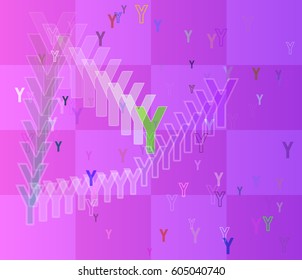 Alphabet Y background idea