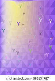 Alphabet Y background template