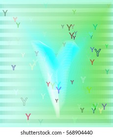 Alphabet Y design template