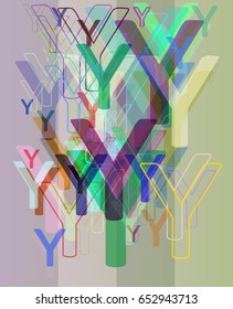Alphabet Y idea art