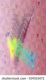 Alphabet Y template background