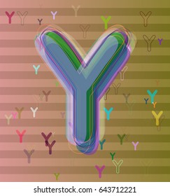 Alphabet Y template idea