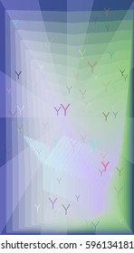 Alphabet Y texture vector