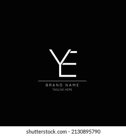 Alphabet YE initial letter icon logo
