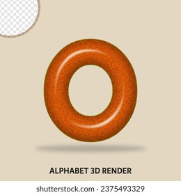 alphabet yellow noise color 3D
