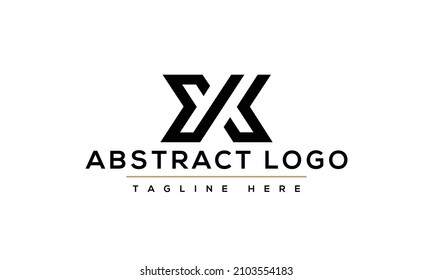 Alphabet YK , initial Letter Monogram Icon Logo vector illustration