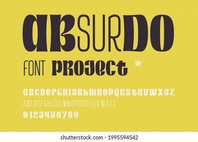 Alphabet For Your Fun And Happy Design Projects. The Main Idea Of This Font Is A Quirky Replacement Of Heavy Uppercase And Light Lowercase Symbols.