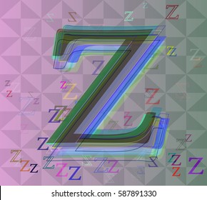 Alphabet Z design idea
