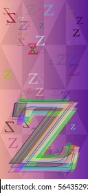 Alphabet Z elements art