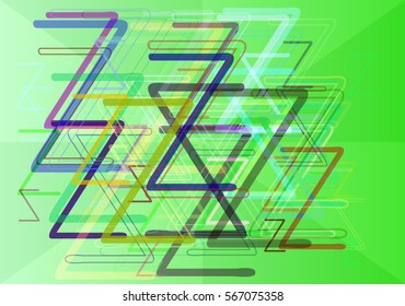 Alphabet Z elements design