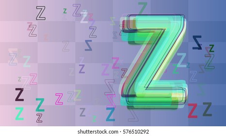 Alphabet Z idea pattern