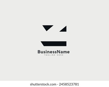 Alphabet Z initial logo in shadow effect